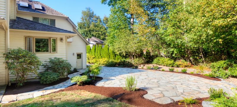 Flagstone Paving in Spring