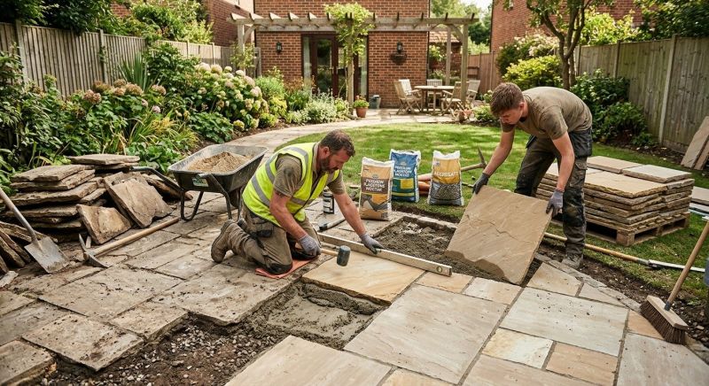 Flagstone Installation
